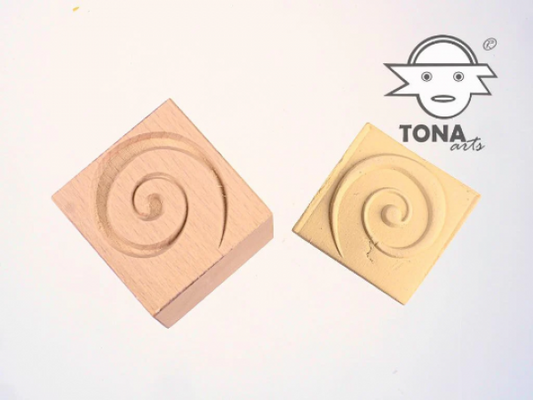 Spirale-4 7 x 7 cm Stempel > Motivstempel > Spiralen TONA arts