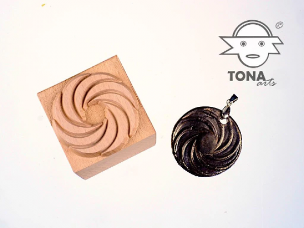 Spirale-5 7 x 7 cm Stempel > Motivstempel > Spiralen TONA arts